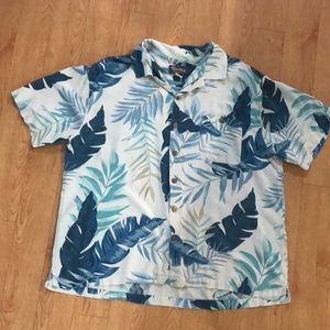 St Johns Bay mens size XXL 100% silk hawaiian tropical button down